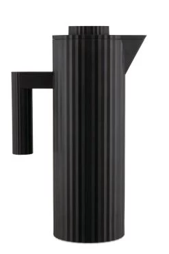 Alessi Plissé Thermosfles 1 Liter Kunststof Zwart