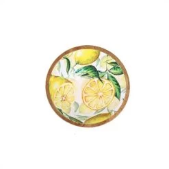 By Room Schaal Rond ø 18 Cm Mangohout Lemon