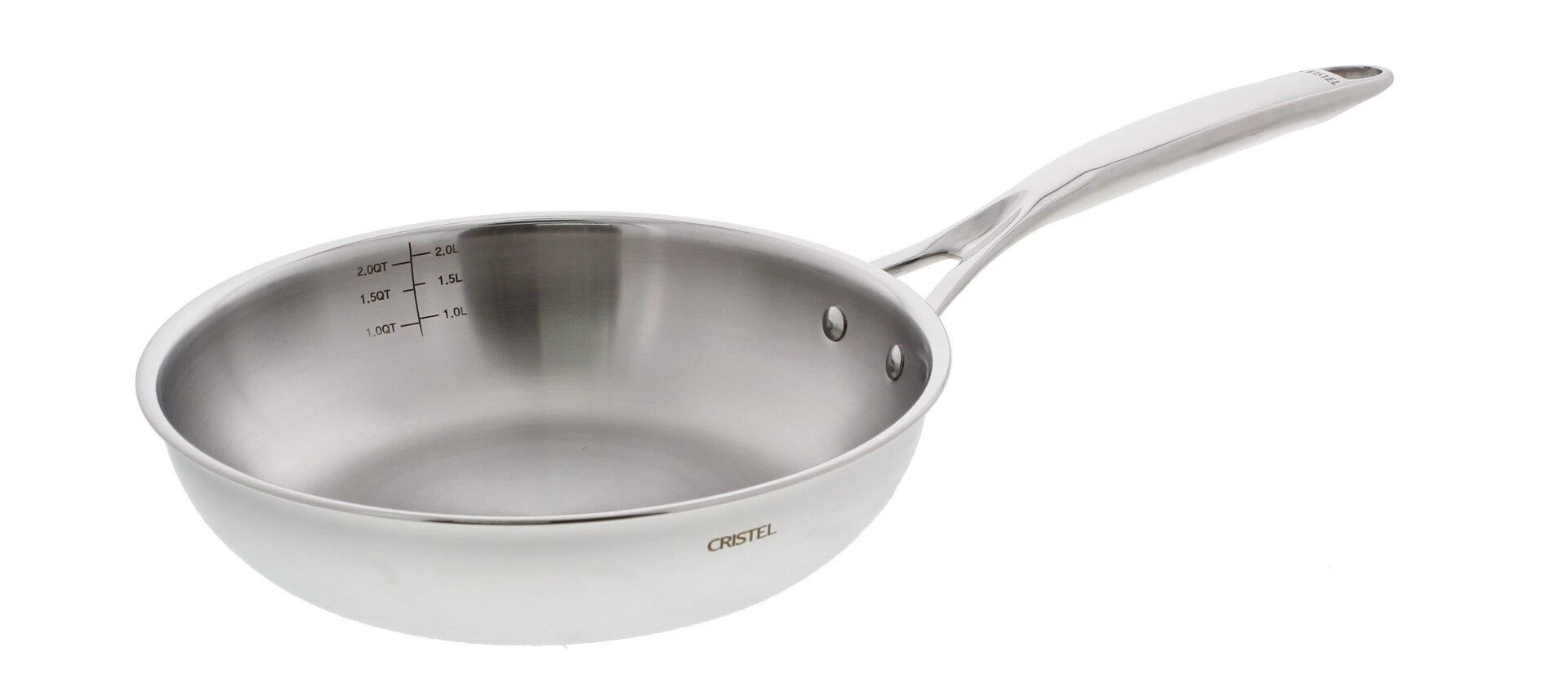 Cristel Castel'Pro Multiply Hoge Koekenpan ø 24 Cm Rvs 1 Cristel Castel'Pro Multiply Hoge Koekenpan ø 24 Cm Rvs