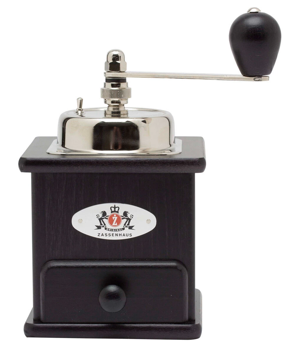 Zassenhaus Brasilia Koffiemolen 12,5 X 12 Cm Hout Zwart 1 Zassenhaus Brasilia Koffiemolen 12,5 X 12 Cm Hout Zwart
