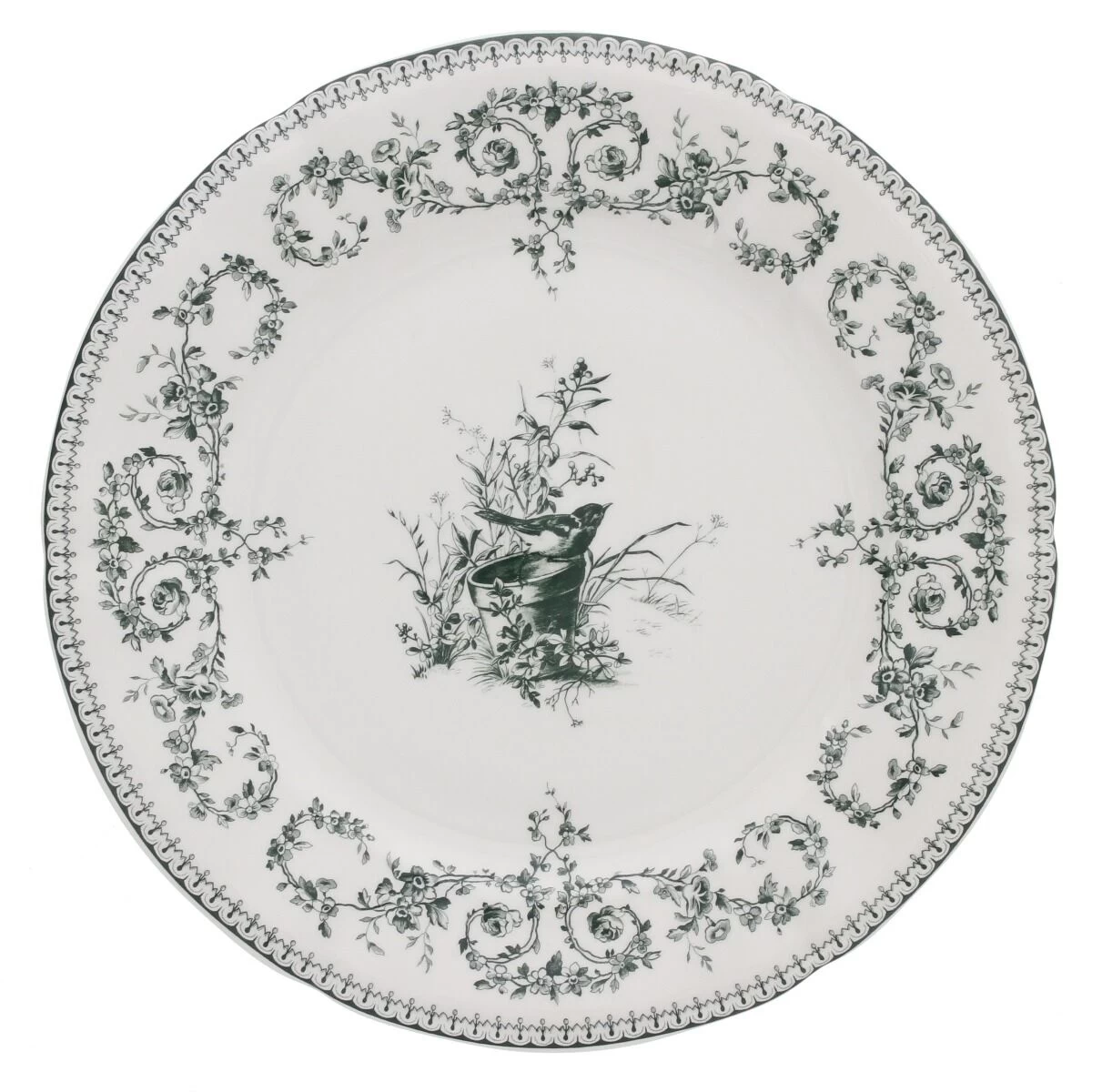 Gien Oiseau Dinerbord ø 27,5 Cm Keramiek Crème 1 Gien Oiseau Dinerbord ø 27,5 Cm Keramiek Crème