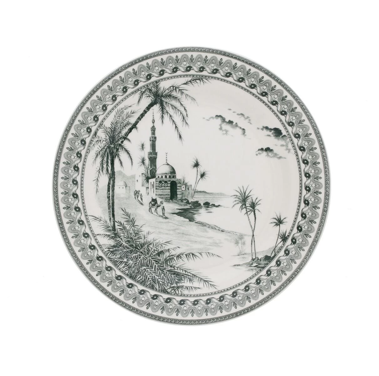 Gien Vue Orient Dessertbord ø 22 Cm Keramiek Crème 1 Gien Vue Orient Dessertbord ø 22 Cm Keramiek Crème