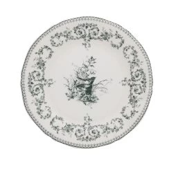 Gien Oiseau Dessertbord ø 22 Cm Keramiek Crème