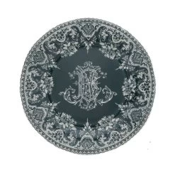 Gien Monogramme Dessertbord ø 22 Cm Keramiek Crème