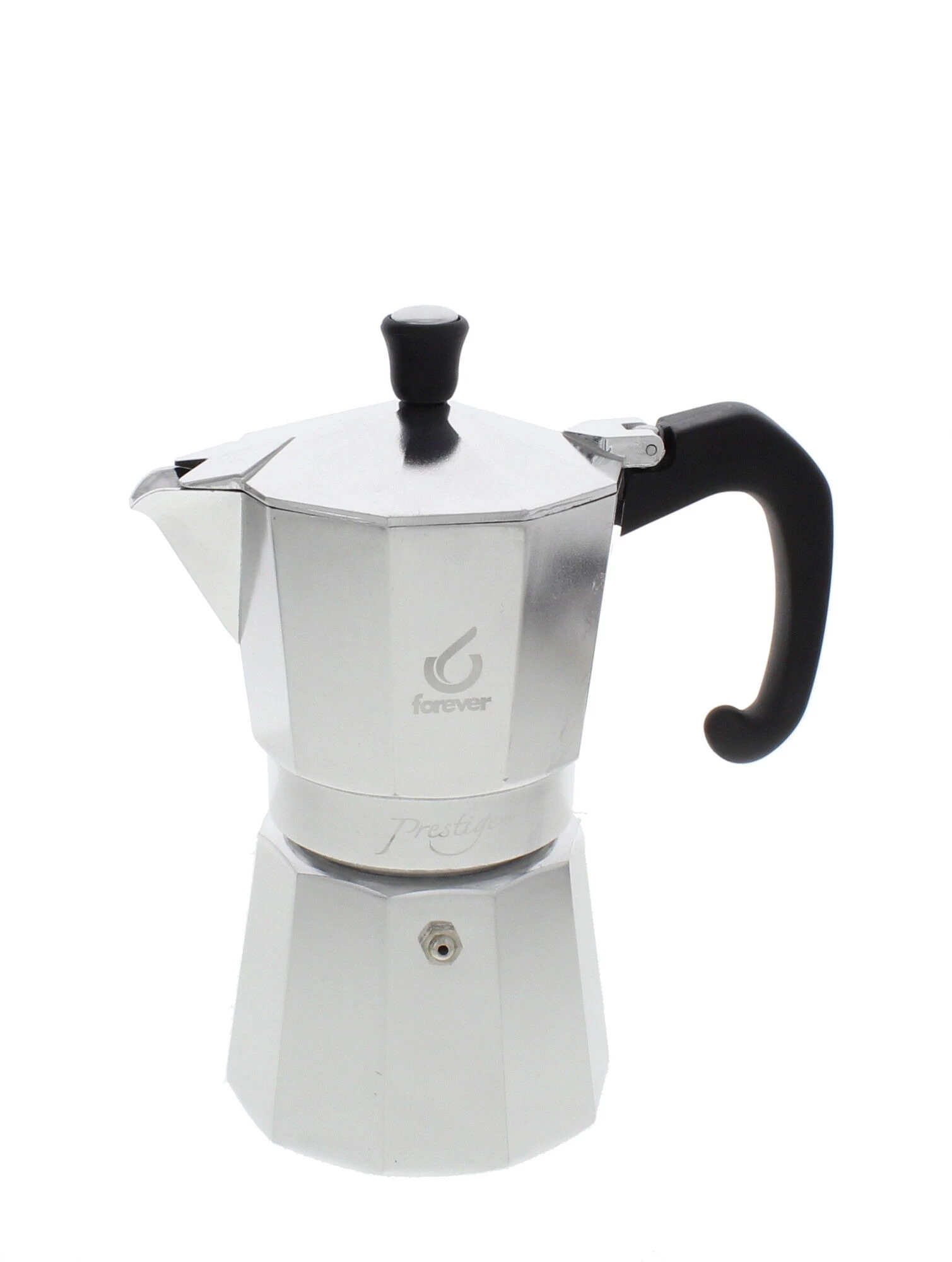 Forever Miss Moka Prestige Mokapot 6-kops Aluminium Mat 1 Forever Miss Moka Prestige Mokapot 6-kops Aluminium Mat