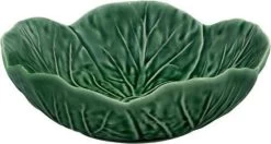 Bordallo Koolblad Kom ø 15 Cm Aardewerk Groen