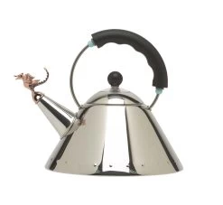 Alessi Tea Rex Fluitketel 2 Liter Rvs Zwart
