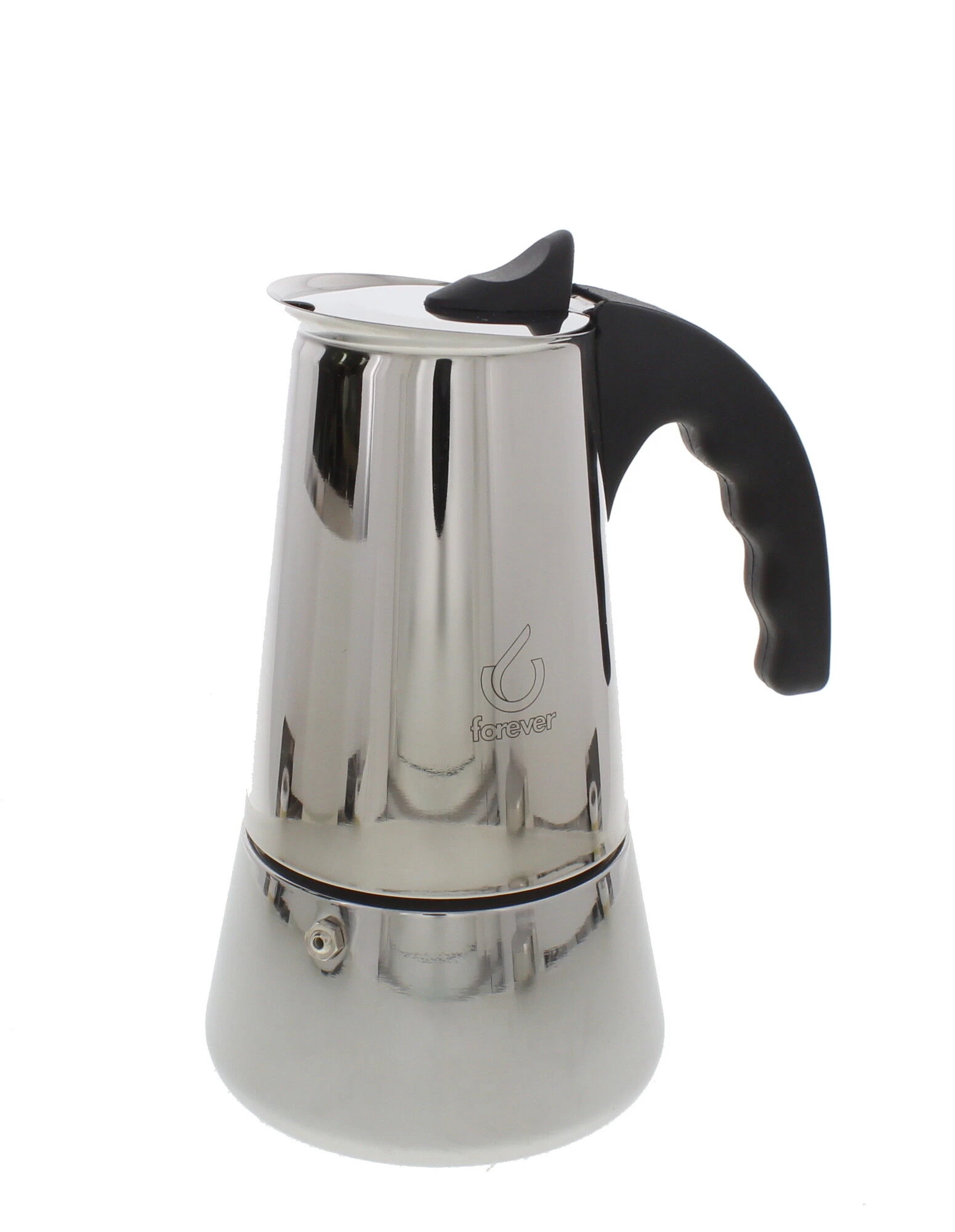 Forever Miss Conny Inductie Mokapot 10-kops Rvs Glans 1 Forever Miss Conny Inductie Mokapot 10-kops Rvs Glans
