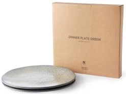 HK Living ACE6894 Gradient Dinerbord ø 29 Cm Aardewerk Groen 2 Stuks -Keuken Koopjes ace6894 lr b 01