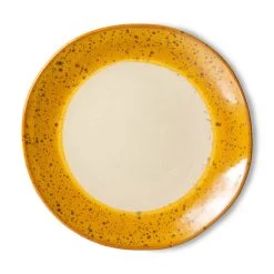 HK Living 70's ACE7074 Autumn Side Plate ø 22 Cm Aardewerk 2 Stuks -Keuken Koopjes ace7074 lr a 01 1