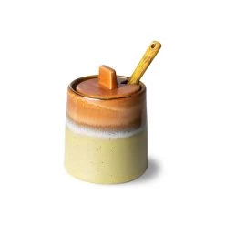 HK Living 70's ACE7083 Suikerpot En Melkkan Aardewerk Peat-Berry 2-delig -Keuken Koopjes ace7083 lr b 01 1