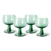 HK Living The Emeralds AGL4475 Wijnglas Laag ø 8,5 Cm Fern Groen 4-delig