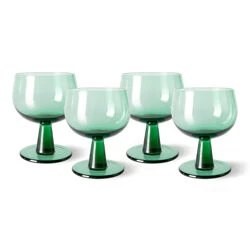 HK Living The Emeralds AGL4475 Wijnglas Laag ø 8,5 Cm Fern Groen 4-delig 1 HK Living The Emeralds AGL4475 Wijnglas Laag ø 8,5 Cm Fern Groen 4-delig
