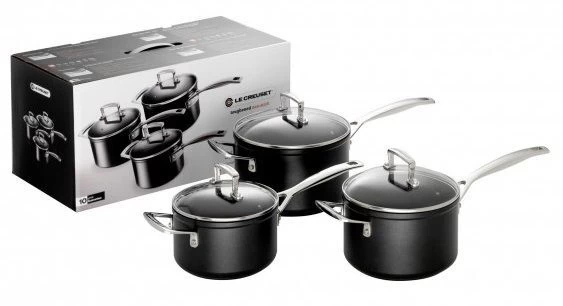 Le Creuset Les Forgées Steelpannenset Aluminium 3-delig 1 Le Creuset Les Forgées Steelpannenset Aluminium 3-delig