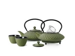 Bredemeijer Xilin Jing Theepot 1,25 Liter Gietijzer Groen -Keuken Koopjes asia xilin green set 1