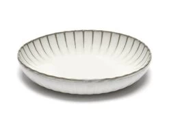 Serax INKU By Sergio Herman Hoog Bord M ø 23 Cm H 4,5 Cm Aardewerk Wit