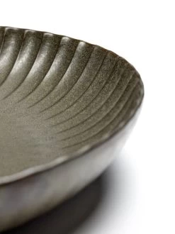 Serax INKU By Sergio Herman Serveerschaal M ø 32 Cm H 5 Cm Aardewerk Groen -Keuken Koopjes b5120246gs2 1