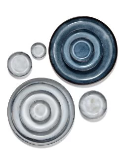 Serax Pure Schaal Met Borden ø 24 Cm Keramiek Blue Glazed 3-delig -Keuken Koopjes b5120406s2 m2 2 17