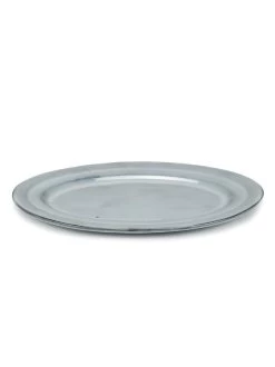Serax Pure Ovale Serveerschaal ø 38 X 26 Cm Keramiek Blue Glazed