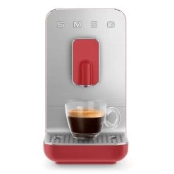 Smeg 50's Style Basic Volautomatische Espressomachine Mat Rood -Keuken Koopjes bcc01rdmeu 9