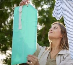 By Roll'eat Boc'n'Roll Bio Herbruikbaar Boterhamzakje 45 X 32 Cm Katoen Groen -Keuken Koopjes bnr verd lifestyle