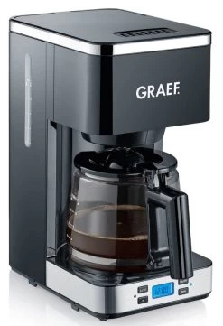 Graef Filterkoffiemachine Met Glazen Kan 1,25 Liter Zwart