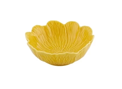 Bordallo Flora Schaal 495 Ml Aardewerk Geel 1 Bordallo Flora Schaal 495 Ml Aardewerk Geel