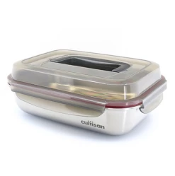 Cuitisan Foodcontainer Rechthoekig Met Handgreep 1900 Ml Rvs