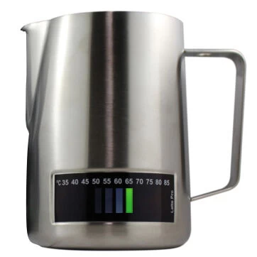 Latte Pro Melkkan Met Temperatuurindicatie 1 Liter Rvs 1 Latte Pro Melkkan Met Temperatuurindicatie 1 Liter Rvs