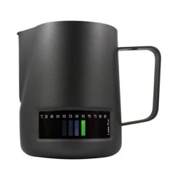 Latte Pro Melkkan Met Temperatuurindicatie 600 Ml Zwart