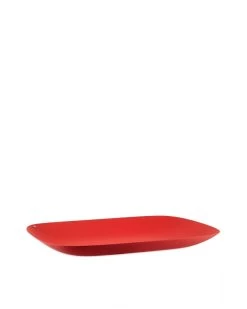 Alessi Moiré Dienblad 45 X 34 Cm Rvs Rood
