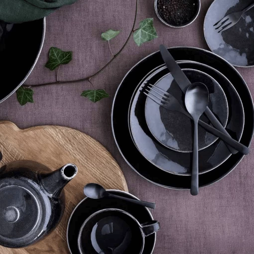 Broste Copenhagen Nordic Coal Dessertbord ø 20 Cm Aardewerk Bruin 2 Broste Copenhagen Nordic Coal Dessertbord ø 20 Cm Aardewerk Bruin - Afbeelding 2