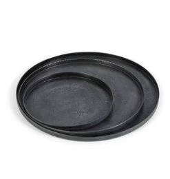 Oldenhof Schaal Met Zandstructuur Small ø 21 X 1 Cm Graphite