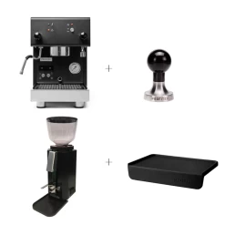 Profitec Pro 300 Espressomachine Mat Zwart Met Bonenmolen, Tampermat En Tamper