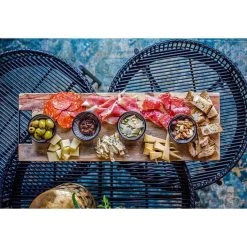 Bowls And Dishes Rose Wood Rechte Serveerplank Met Metalen Handvat 59 Cm -Keuken Koopjes rs1049 4 1