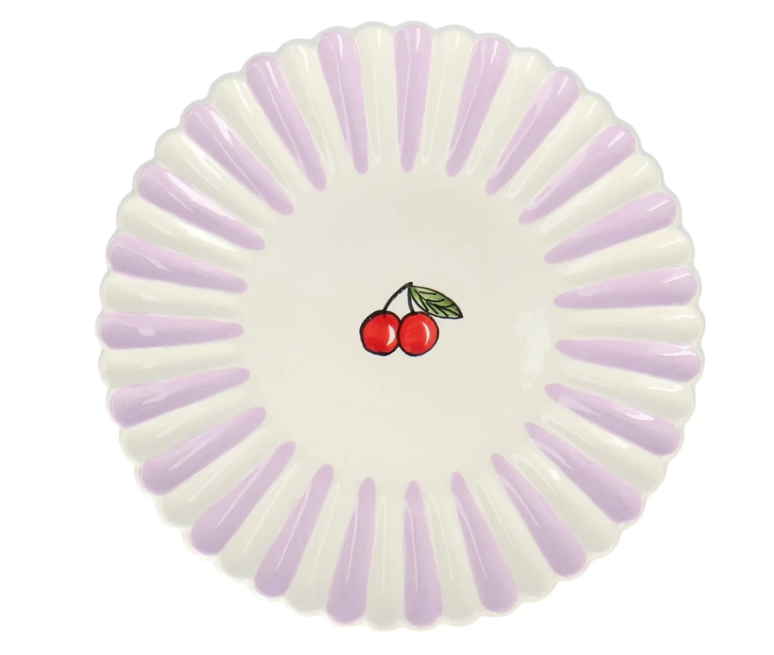 Oldenhof Kers Coquille Ontbijtbord ø 20 Cm Aardewerk Roze 1 Oldenhof Kers Coquille Ontbijtbord ø 20 Cm Aardewerk Roze