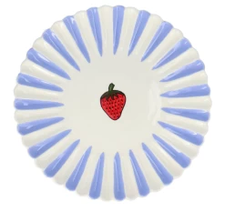 Oldenhof Aardbei Dinerbord Coquille ø 28 Cm Aardewerk Lila