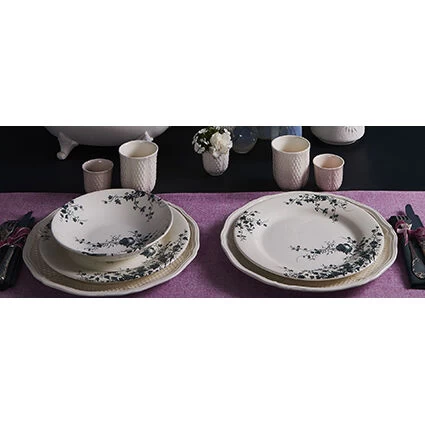 Gien Oiseau Dinerbord ø 27,5 Cm Keramiek Crème 2 Gien Oiseau Dinerbord ø 27,5 Cm Keramiek Crème - Afbeelding 2